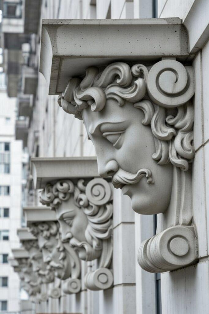 Монументальна фасадна скульптура з бетону на замовлення.