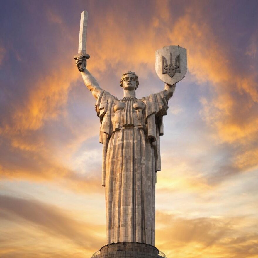 МОНУМЕНТАЛЬНА СКУЛЬПТУРА З НЕРЖАВІЮЧОЇ СТАЛІ